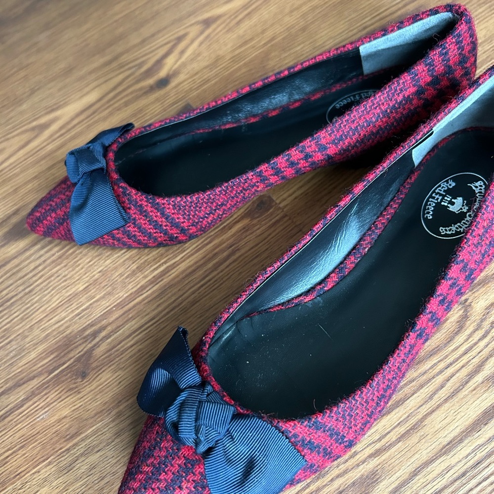 Brooks Brothers Red Plaid Flats